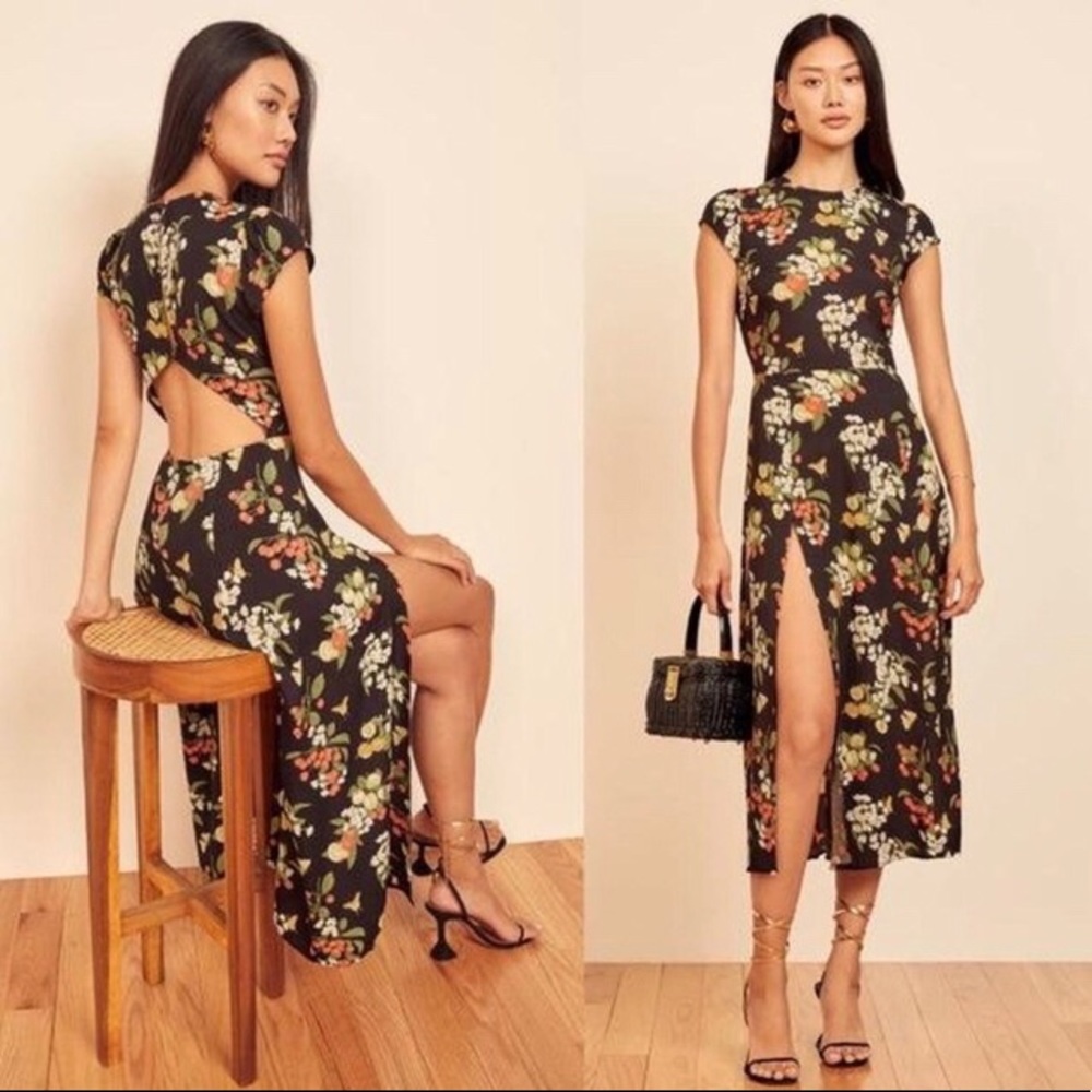Reformation Gavin Midi Dress - Summer Soire